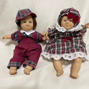 Set of 2 Facial Expression Dolls